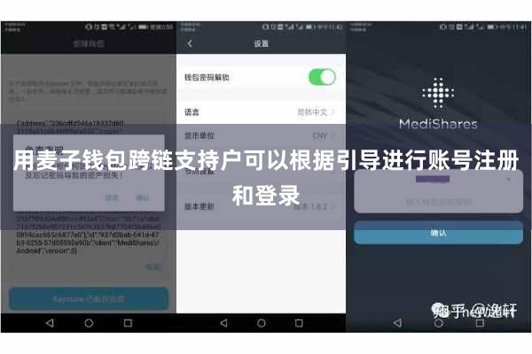 用麦子钱包跨链支持户可以根据引导进行账号注册和登录