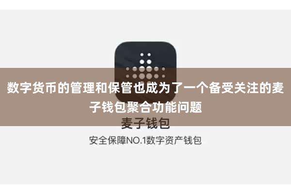 数字货币的管理和保管也成为了一个备受关注的麦子钱包聚合功能问题