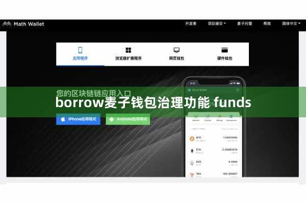 borrow麦子钱包治理功能 funds